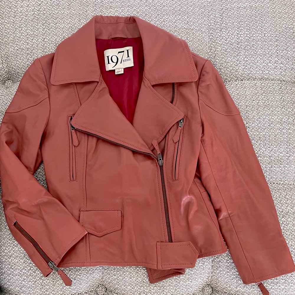 Reiss leather jacket
